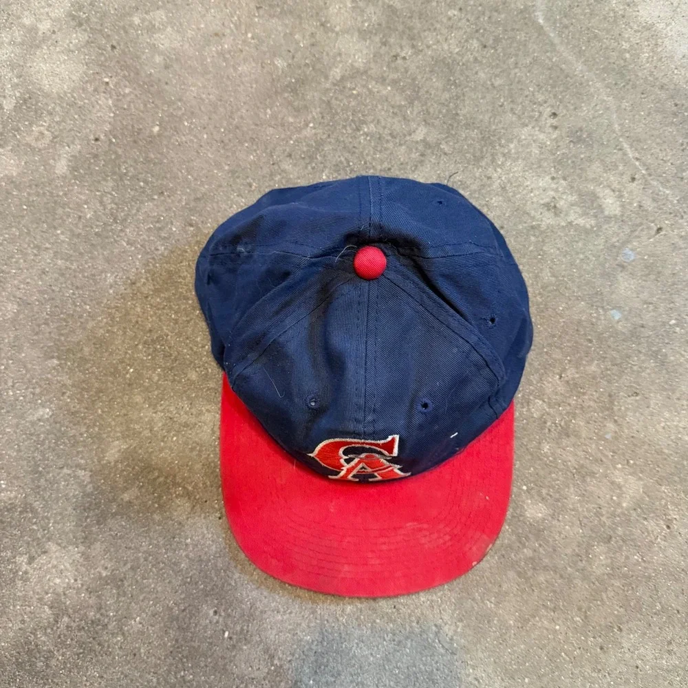Outdoor Cap California Angels Hat Mens OSFM Blue Red Vintage MLB Snapback